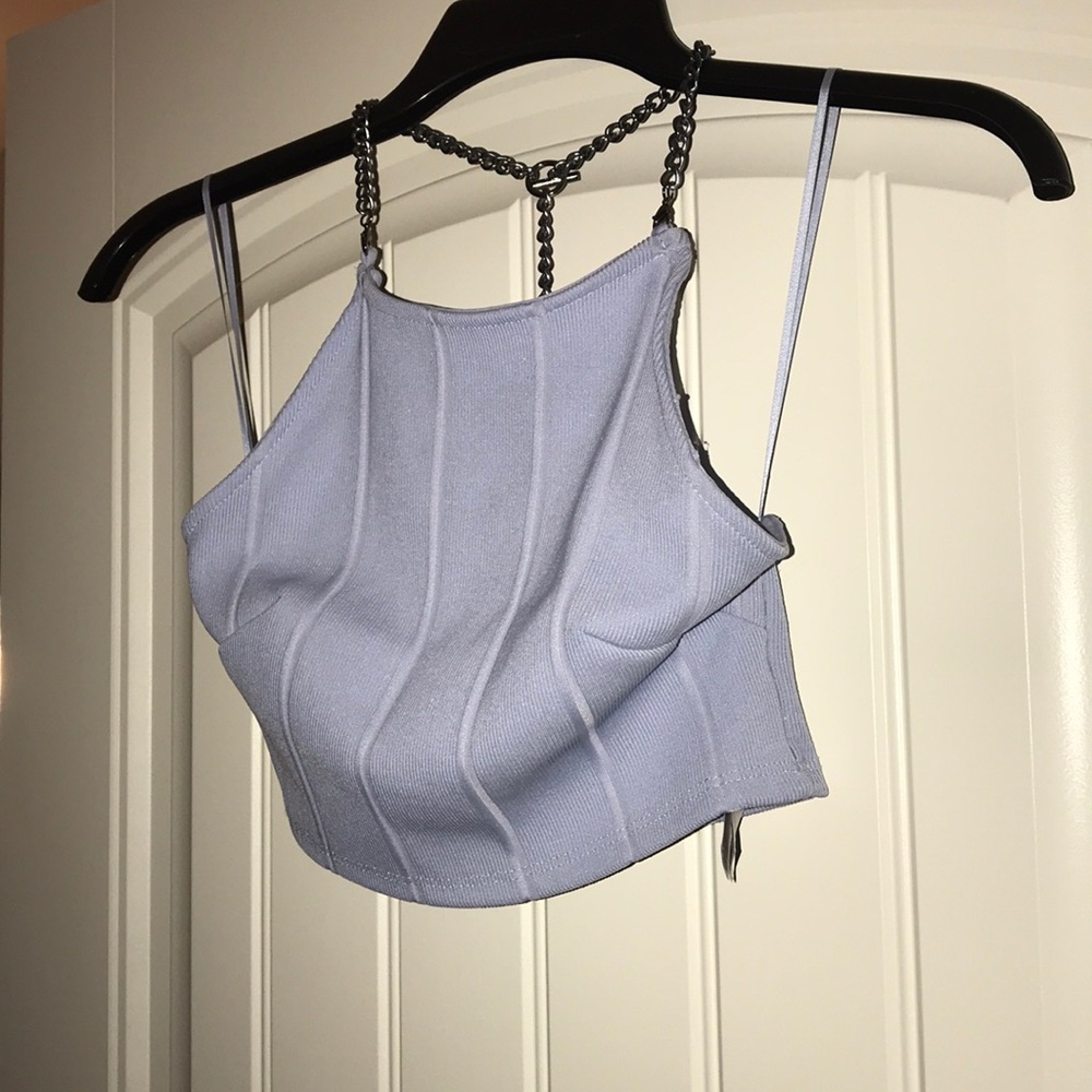 Top shop purple chain top